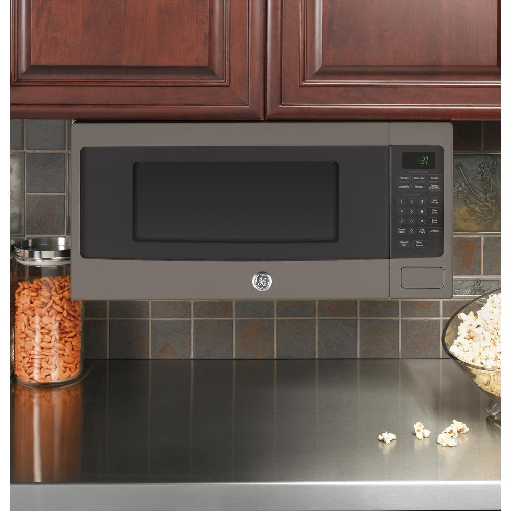 PEM31EFES GE Profile Countertop Microwave Oven - 1.1 cu. ft. Slate-6