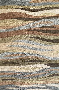 5 x 8 Medium Green Area Rug - Milan