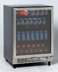 BCA5448 Avanti Beverage Cooler with Glass Door - Stainless Steel