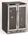 WBV19DZ Avanti Dual Zone Wine/Beverage Cooler - Black and Stainless Steel