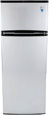 RA7316PST Avanti Two Door Compact Refrigerator - Stainless Steel