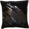 Clearance Black and Silver 20 Inch Mermaid Throw Pillow