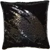 Clearance Black and Silver 20 Inch Mermaid Throw Pillow