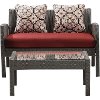 CHEL-6PC-RED Red 6 Piece Outdoor Patio Furniture Set - Chelsea -2
