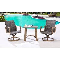 HERDN3PC-BST Outdoor 3 Piece Bistro Dining Set - Hermosa