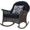 SMAR-3PC-NVY Outdoor 3 Piece Rocking Chat Set - San Marino-2