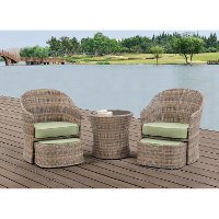 SEN-5PC-GRN Outdoor 5 Piece Chat Set - Seneca