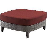 SAV-5PC-RED Outdoor Red 5 Piece Chat Set - Savannah -3