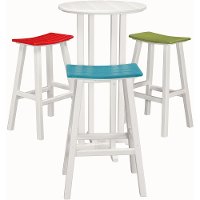 DELRAY4PC Outdoor 4 Piece Bar Set - Delray