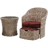 SEN-5PC-RED Outdoor 5 Piece Chat Set - Seneca -2