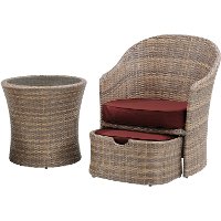 SEN-5PC-RED Outdoor 5 Piece Chat Set - Seneca -2