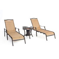 MONCHS3PC-URN Outdoor Chaise Lounge Chair Pair - Monaco