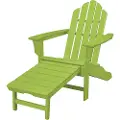 HVLNA15LI Outdoor Contoured Chair With Ottoman - Adirondack