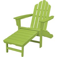 HVLNA15LI Outdoor Contoured Chair With Ottoman - Adirondack