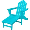 HVLNA15AR Outdoor Contoured Chair With Ottoman - Adirondack