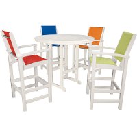 NASSAU5PC Outdoor 5 Piece High Dining Set - Nassau