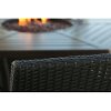 ASPENCRK7PCFP Black/ Tan Outdoor 7 Piece Fire Pit Dining Set - Aspen Creek -2