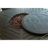 ASPENCRK7PCFP Black/ Tan Outdoor 7 Piece Fire Pit Dining Set - Aspen Creek -4