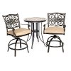 MONDN3PCSW-BR Outdoor 3 Piece High Dining Bistro Set - Monaco -7