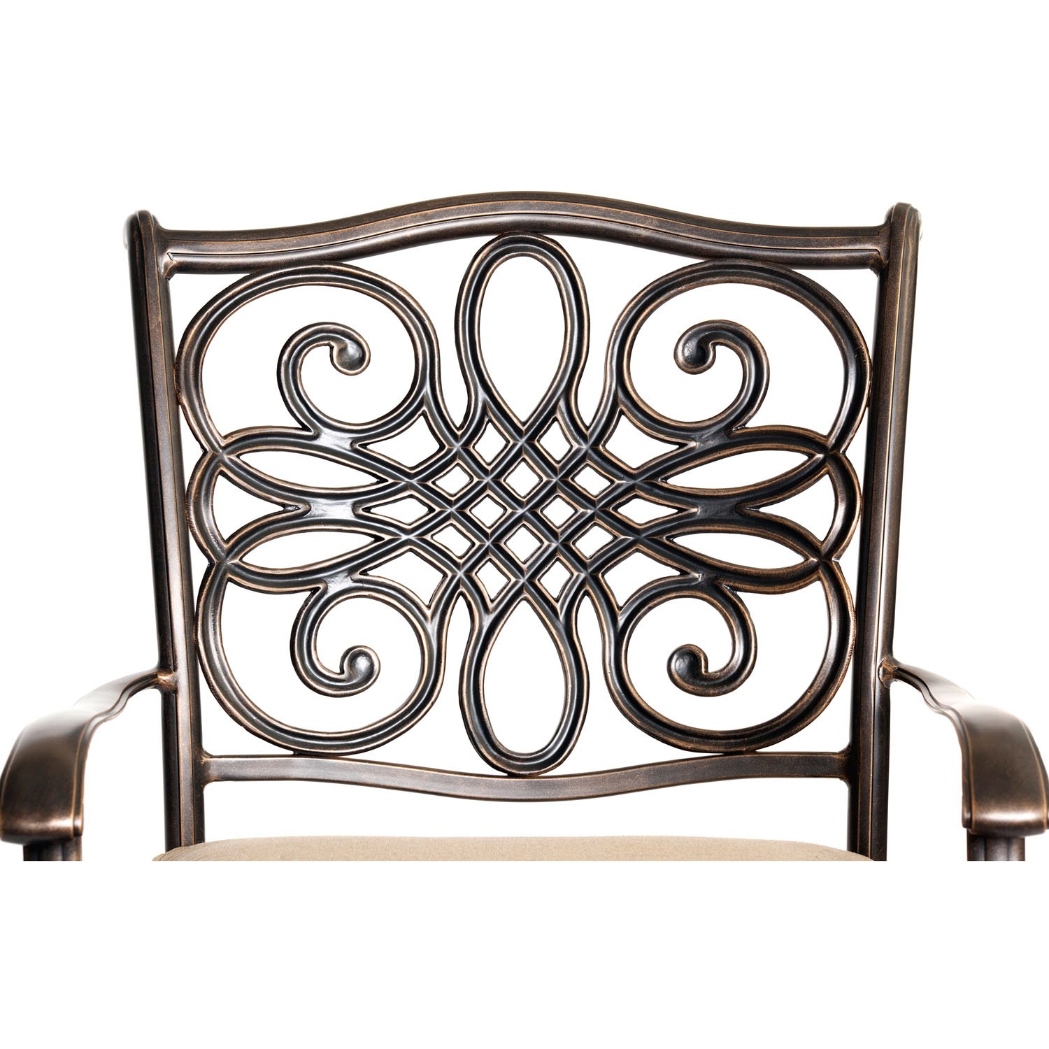 MONDN3PCSW-BR Outdoor 3 Piece High Dining Bistro Set - Monaco-3