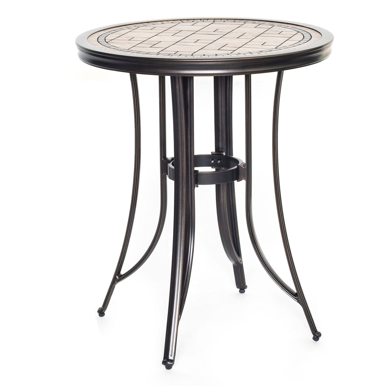 MONDN3PCSW-BR Outdoor 3 Piece High Dining Bistro Set - Monaco-4