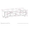 Black Extra Wide TV Stand (71 Inch) - Holland