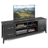 Black Extra Wide 70 Inch TV Stand - Jackson -3