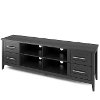 Black Extra Wide 70 Inch TV Stand - Jackson -4