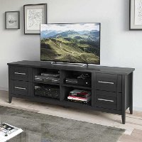 Black Extra Wide 70 Inch TV Stand - Jackson-2
