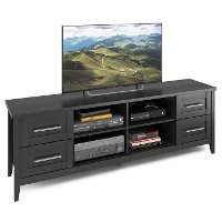 Black Extra Wide 70 Inch TV Stand - Jackson-3