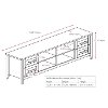 Black Extra Wide TV Stand (71 Inch) - Jackson