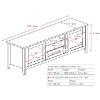 Black 60 Inch TV Stand - Jackson -1