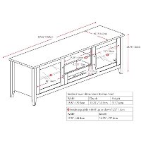 Black 60 Inch TV Stand - Jackson