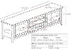 Black Extra Wide 70 Inch TV Stand - Jackson -4