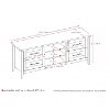 Espresso Brown Transitional 60 Inch TV Stand - Jackson -1