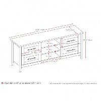 Espresso Brown Transitional 60 Inch TV Stand - Jackson