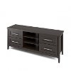Espresso Brown Transitional 60 Inch TV Stand - Jackson -4