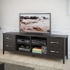 Black Transitional 70 Inch TV Stand - Jackson -1