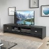 Black Wooden 70 Inch TV Stand - Lakewood -1