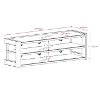 Dark Espresso TV Bench (60 Inch) - Milan -3