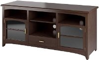 Dark Espresso Brown Transitional 60 Inch TV Stand - Carson-3