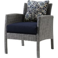 CHEL-6PC-NVY Navy 6 Piece Outdoor Patio Furniture Set - Chelsea -3