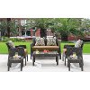 CHEL-6PC-TAN Outdoor Cork 6 Piece Patio Set - Chelsea -7