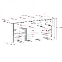 Mocha Black 60 Inch TV Stand - West Lake-3