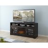 Mocha Black 60 Inch Fireplace TV Stand - West Lake