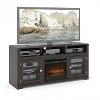 Mocha Black 60 Inch Fireplace TV Stand - West Lake -2