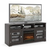 Mocha Black 60 Inch Fireplace TV Stand - West Lake-2