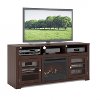 Dark Espresso Brown 60 inch Fireplace TV Stand - West Lake -3