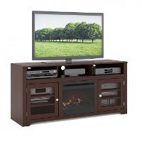 Dark Espresso Brown 60 inch Fireplace TV Stand - West Lake -3