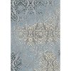 8 x 11 Large Gray and Blue Rug - Thelma
